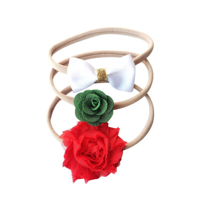 

2018 New Childrens Nylon Butterfly Ribbon With Rib Baby Holiday Hair Chiffon Flower Seamless Girl Headwear