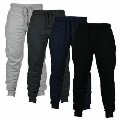 

Mens Sport Pants Long Trousers Tracksuit Gym Fitness Workout Joggers Sweatpants