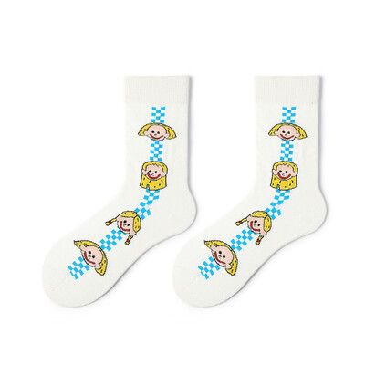 

Stockings Women Autumn Polka Dot Middle Tube Stockings Harajuku Tide Brand Lolita Stockings Red And Yellow Checkered Avatar