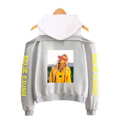 

New Arrival Newest Billie Eilish Printed Long Sleeve Off Shoulder