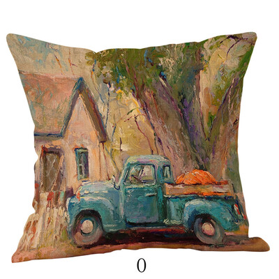 

〖Follure〗Halloween Pillow Cases Linen Sofa Pumpkin ghosts Cushion Cover Home Decor