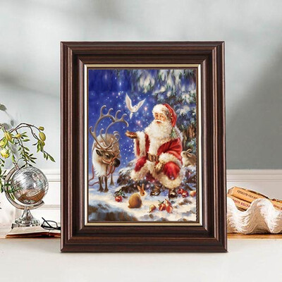 

100 5D DIY Diamond paintings Mosaic Wall Sticker Christmas santa claus birds Suitable for Home Puzzle birthday wedding Decor