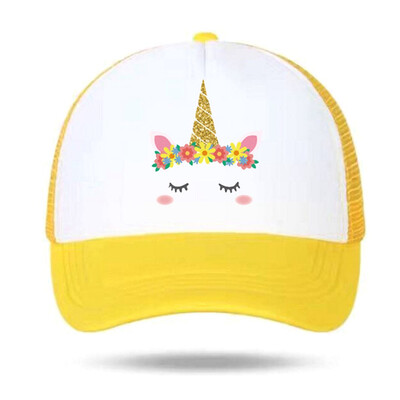 

Unicorn Adjustable Mesh Baseball Cap Kids Trucker Hat Boy&Girl