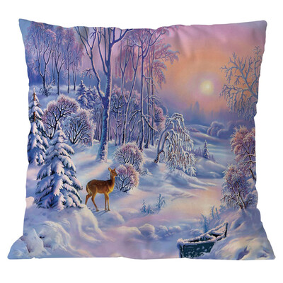 

Tailored Cotton Linen Christmas Pillow Case Sofa Car Throw Cushion Cover Home Decor