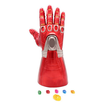 

Ultimate Battle Childrens Illuminated Iron Man Fighter Infinity Gloves Avs Alliance 4 Man Wei PVC Gems Detachable