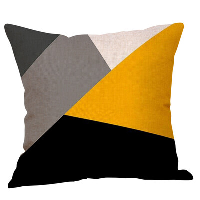 

〖Follure〗Mustard Pillow Case Yellow Geometric Fall Autumn Cushion Cover Decorative
