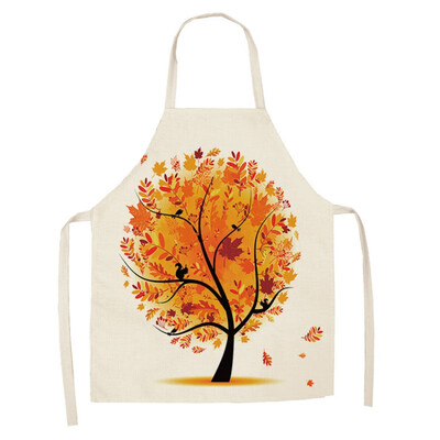 

1Pcs Plant Apron Adjustable Cotton And Linen Bib Apron Waterproof Cooking Aprons For Chef 6849cm