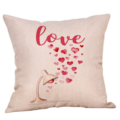 

JPGIF Happy Valentines Day Throw Pillow Case Sweet Love Square Cushion Cover