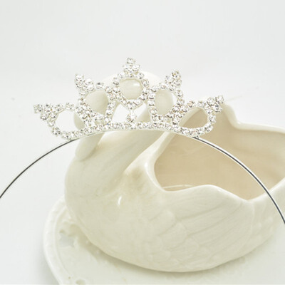 

Girls Hairwear Princess Crystal Sweet Crown Headband Hair Band Accessories For Children