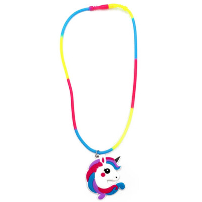 

Cartoon Cute PVC Unicorn Rainbow Silicone Necklace Childrens Jewelry Party Supplies 14 Styles