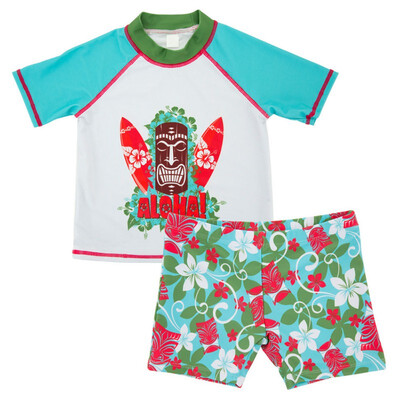 

Toddler Boys Summer Swimsuit Short Sleeve Cartoon Print Swimwear Beach Split Suit fashion swimsuit for 0-6T