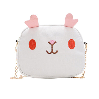 

New Baby Girls Cartoon Fashion Backpacks Cute Cotton Storage Bag Single Shoulder Bag Canvas Shoulder Childrens Bags