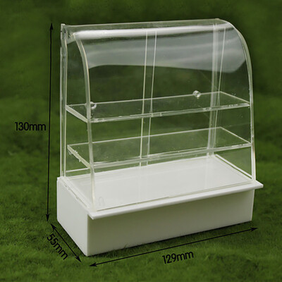

Siaonvr Miniature Life Play Scene Model Doll House Accessories Mini Cake Cabinet