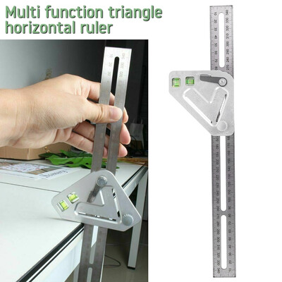 

Multifunctional triangle level Ruler Measuring Multi-Angle Ruler Adjustable Carpentry Utensil Woodworking Hand Tool