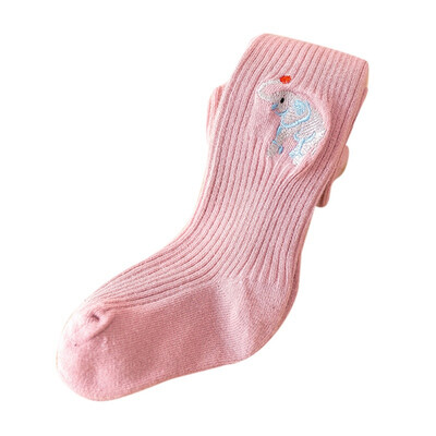 

Autumn Children Toddler Baby Girls Soft Pants Leggings Socks Children Cute Stretchy Embroidery Animal Print Bottoms