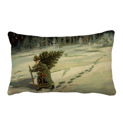 

Tailored Christmas Pillowcase Soft Sofa Cushion Home Decoration Pillow Case Waist Cushion