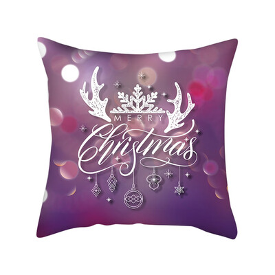 

Tailored New Christmas Pink Snowflake Digital Printing Cushion Pillow Home Pillowcase