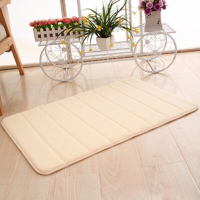 

Gobestart Memory Foam Mat Absorbent Slip-resistant Pad Bathroom Shower Bath Mats