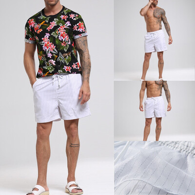 

Gobestart Fashion Mens Strapped Hawaiian Beach Fit Sport Quick Dry Casual Shorts Pants