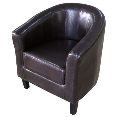 

Brown Artificial Leather Tub Chair
