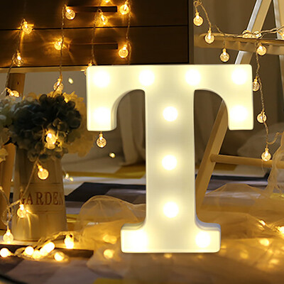 

Gobestart Remote control Alphabet Letter Lights LED Light Up White Plastic Letters Stand G
