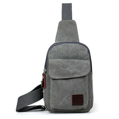 

Men Crossbody Bags Canvas One Shoulder Backpack Oblique Chest Pack Fashion Bag