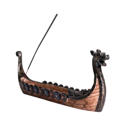 

Hand Painted Unique Dragon Boat For Living Room Pirate Small Ship Table Decoration Resin Decoration Crafts
