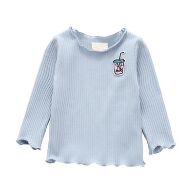 

Autumn Winter Baby Girl Thickening T-shirt Clothing Children Long Sleeve T-Shirts Tees Tops Warm For Kids