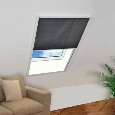 

Plisse Insect Screen for Windows Aluminum 472"x472"