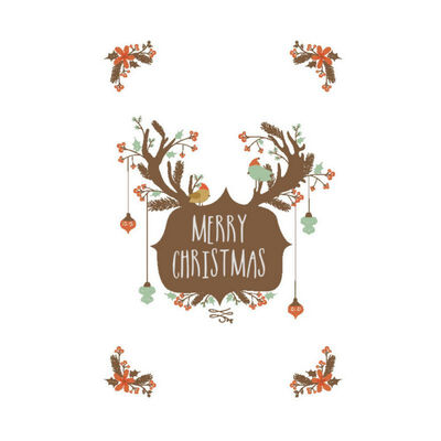 

2019 New Christmas Tree Santa Claus Holiday Decorative Wall Sticker Decals for Home Office Store Hotel