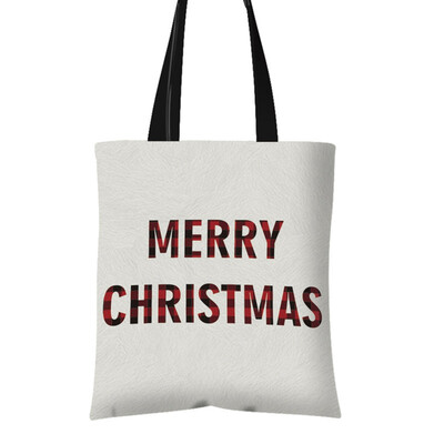 

1Pc 4338Cm Christmas Handbag Christmas Tree Santa Claus Elk Candy Bag Canvas Shopping Bag Christmas Gift Bag