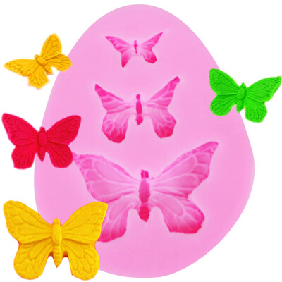 

New 3 Butterfly Silicone Cake Chocolate Mold Baking Tools