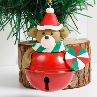 

Christmas Tree Decoration Pendant Reindeer Bells Elk Santa Claus Deer Snowmanhanging Ornament Christmas Bell
