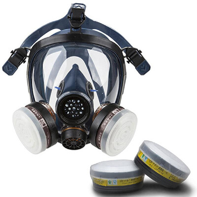 

STRONGST-S100-3 Gas Mask Respirator Dual Filter Full Face Mask for Painting Spraying Silica Gel Mask
