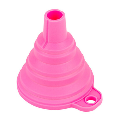 

New Silicone Gel Practical Collapsible Foldable Funnel Hopper Kitchen Tool