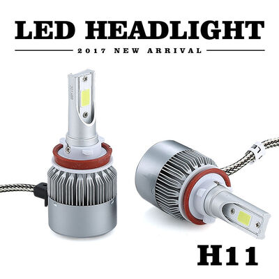 

2x 9005 2x H11 6000k Combo Cree Cob Leds Headlight Kit High Low Beam Lights