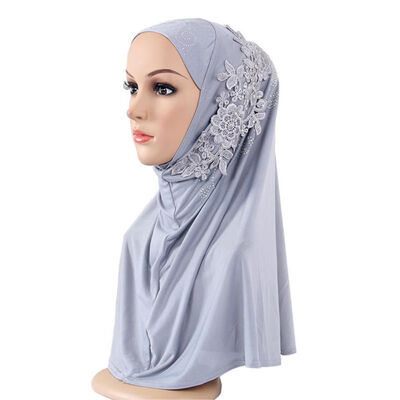

Muslim Hijabs Women Muslim Stretch Lace Turban Hat Chemo Cap Hair Loss Head Scarf Wrap Headscarf