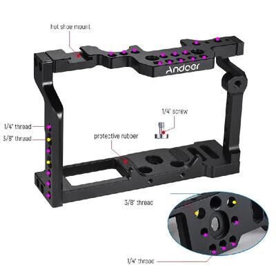 

Andoer Aluminum Alloy Camera Video Cage Top Handle Kit Film Making System for Fujifilm XT2