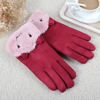 

Full Finger Cute Women Gloves Winter Outdoor Sport Cycling Clothing Touch Screen
