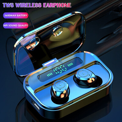 

Bluetooth 50 Headset Wireless Earphone Mini Sport Earbuds Stereo Headphones