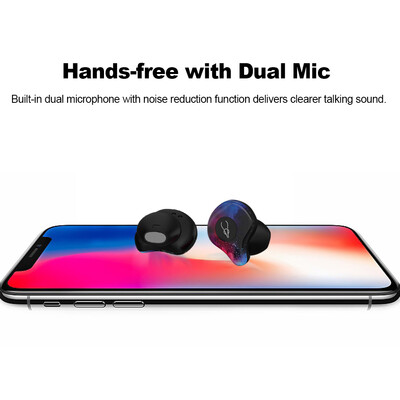 

Sabbat X12 Pro TWS Wireless Bluetooth V50 Headphones Half In-ear Headsets Waterproof Sport Earphones Auto-pairing w 750mAh Charg