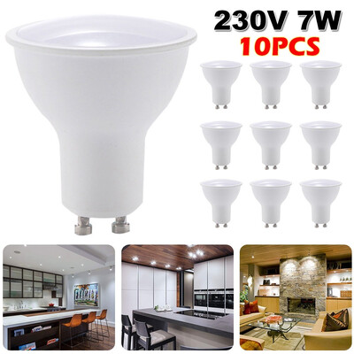 

Willstar 10PCS GU10 7W Bright LED Cup Light Spot Light Lamp Bulb White Lighting 230V Energy Saving