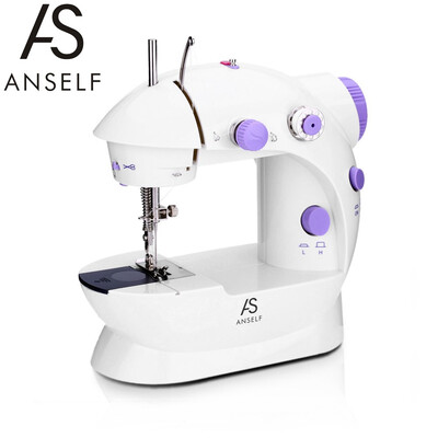 

Hot ANSELF Mini Electric Sewing Machine with Light for DIY Craftspeople EU Plug Q5Z0