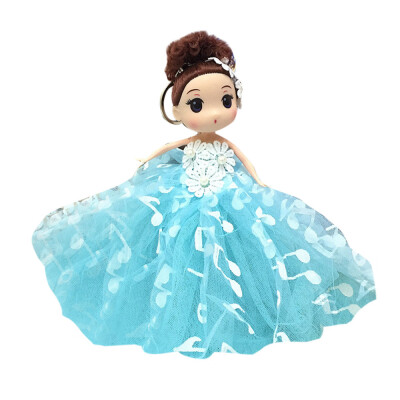 

Tailored Kawaii Bowknot Wed Party Dress Princess Doll 18cm Pendant Cute Baby Key Ring