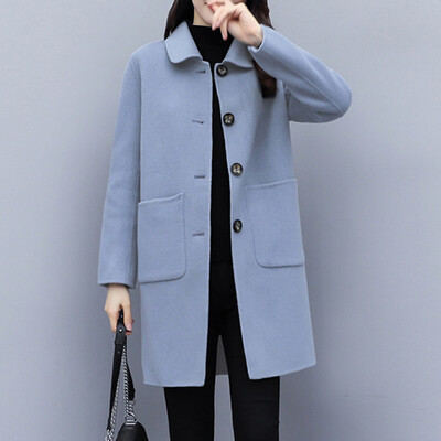 

Tailored Womens Winter Lapel Button Long Trench Coat Jacket Ladies Overcoat Outwear