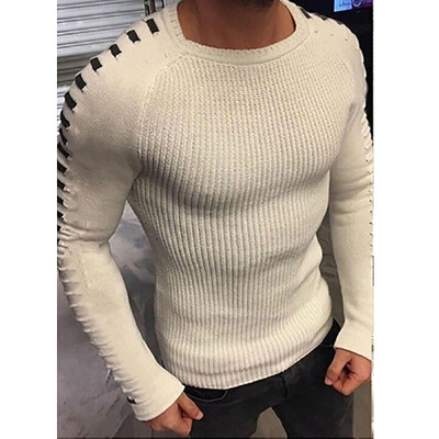 

FALL WINTER MENS FASHION CASUAL COMFORT STRIP KNITWEAR JUMPER PULLOVER SWEATER