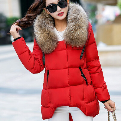 

Toponeto Fashion Women Winter Warm Cotton Hooded Winter Jacket Long-Sleeved Coat