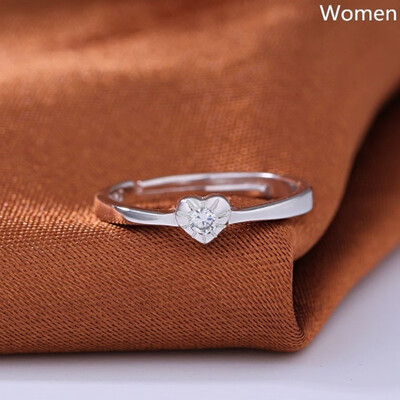 

S925 Silver Open Couple Ring Creative Men&Women Openning Adjustable Ring