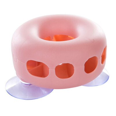 

Wall Sucker 4 Holes Doughnut Toothbrush Rack Holder Plastic Home Bathroom Organizer Tools