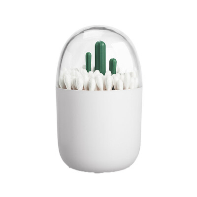 

Gobestart Creative Dustproof Cotton Swab Bud Holder Dispenser Organizer Storage Box Exotic